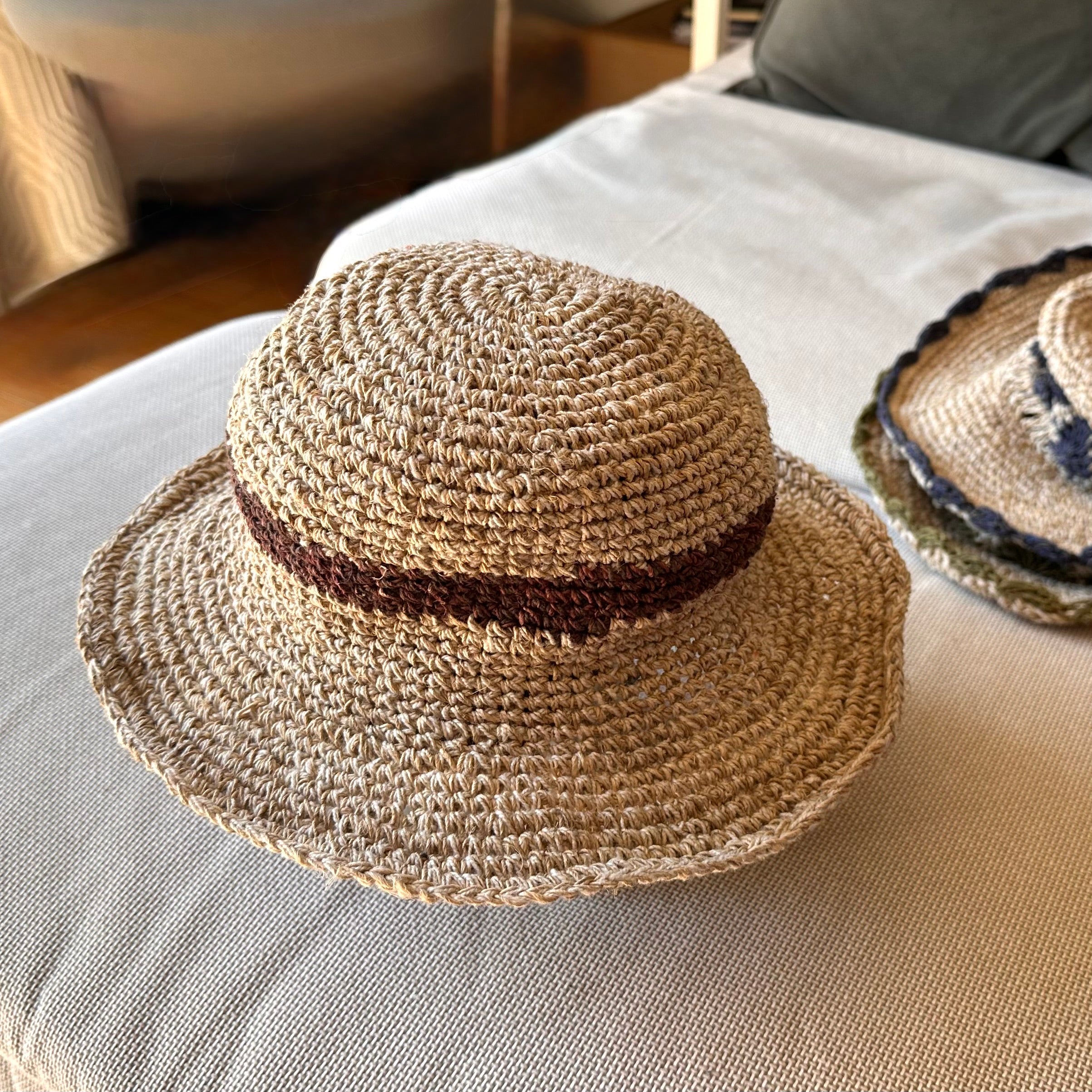 Handmade Sun Hat – Fair Trade Organic Hemp & Cotton, Adjustable Brim