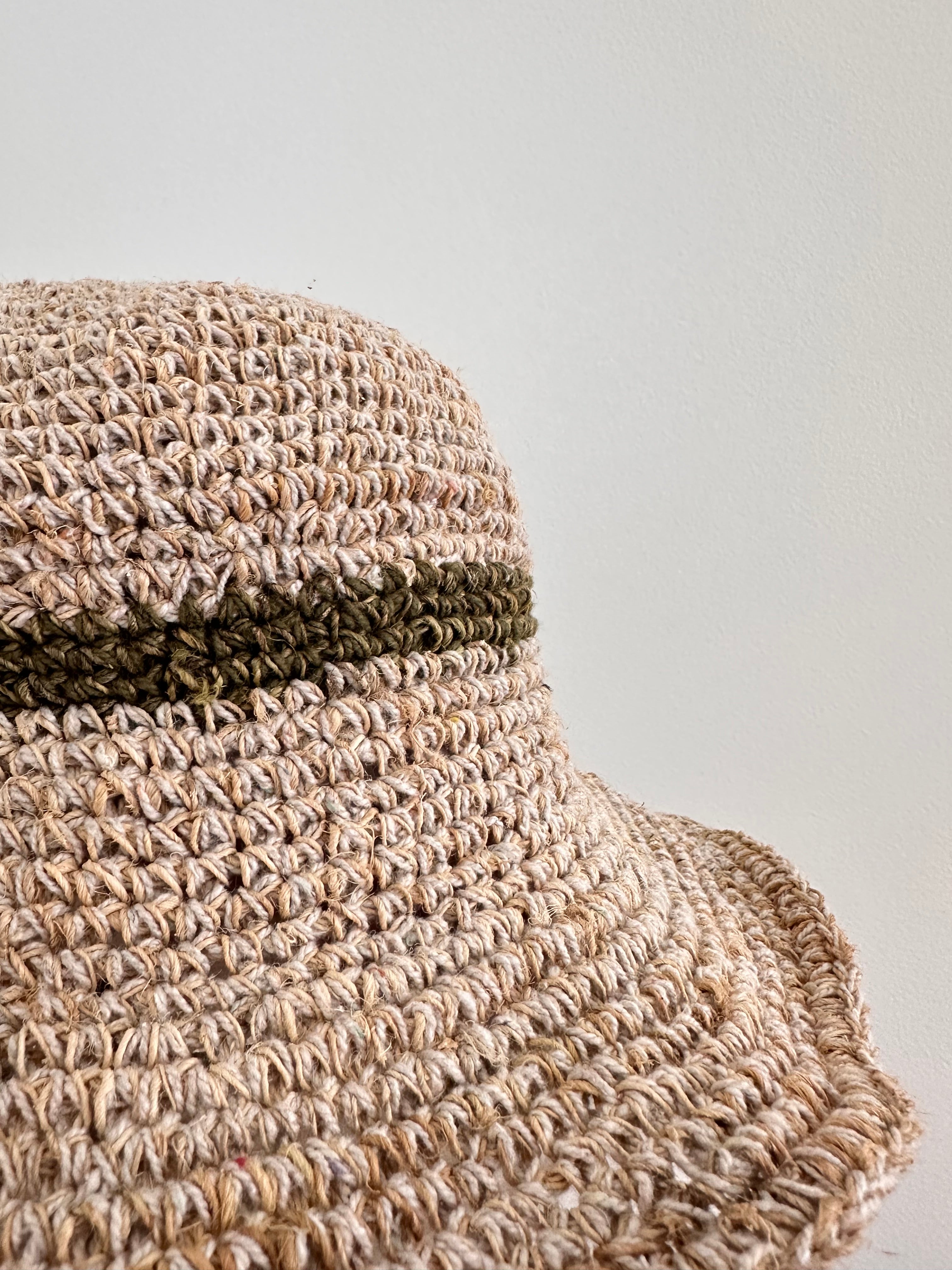 Handmade Sun Hat – Fair Trade Organic Hemp & Cotton, Adjustable Brim